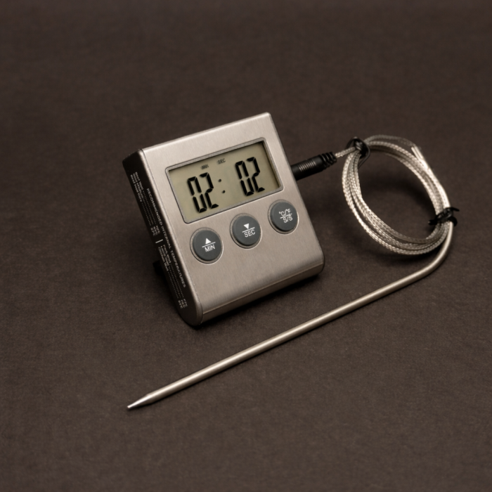 Електронний термометр для м'яса зі щупом та таймером (RSLN-25023)