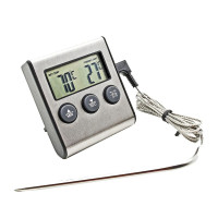 Электронный термометр для мяса со щупом и таймером (RSLN-25023)